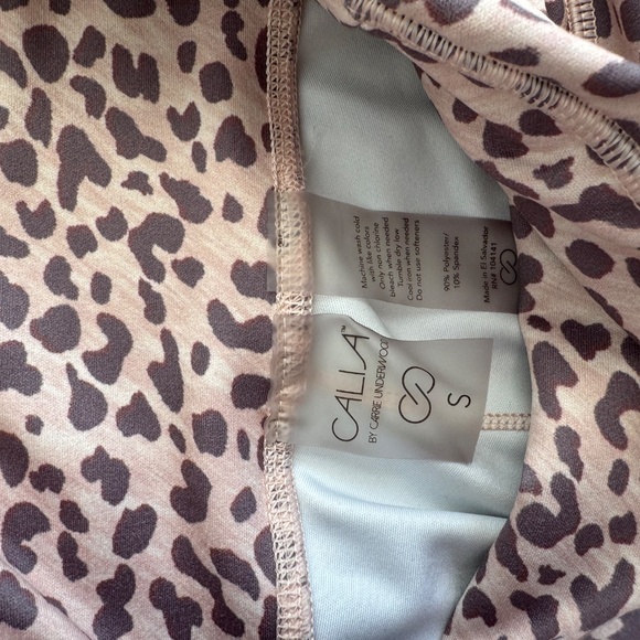 Calia by Carrie Underwood Leopard Print Cropped Leggings Women's Size Small - Picture 5 of 5
